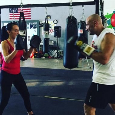Frida James, Adventurer, training with Donato De Martiis